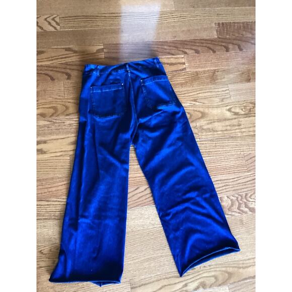 Lysse New York Pull On Wide Leg Jean Raw Hem Size Large - Picture 2 of 6